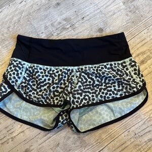 Lululemon Athletica Speedups.        Black and Blue Athletic Shorts